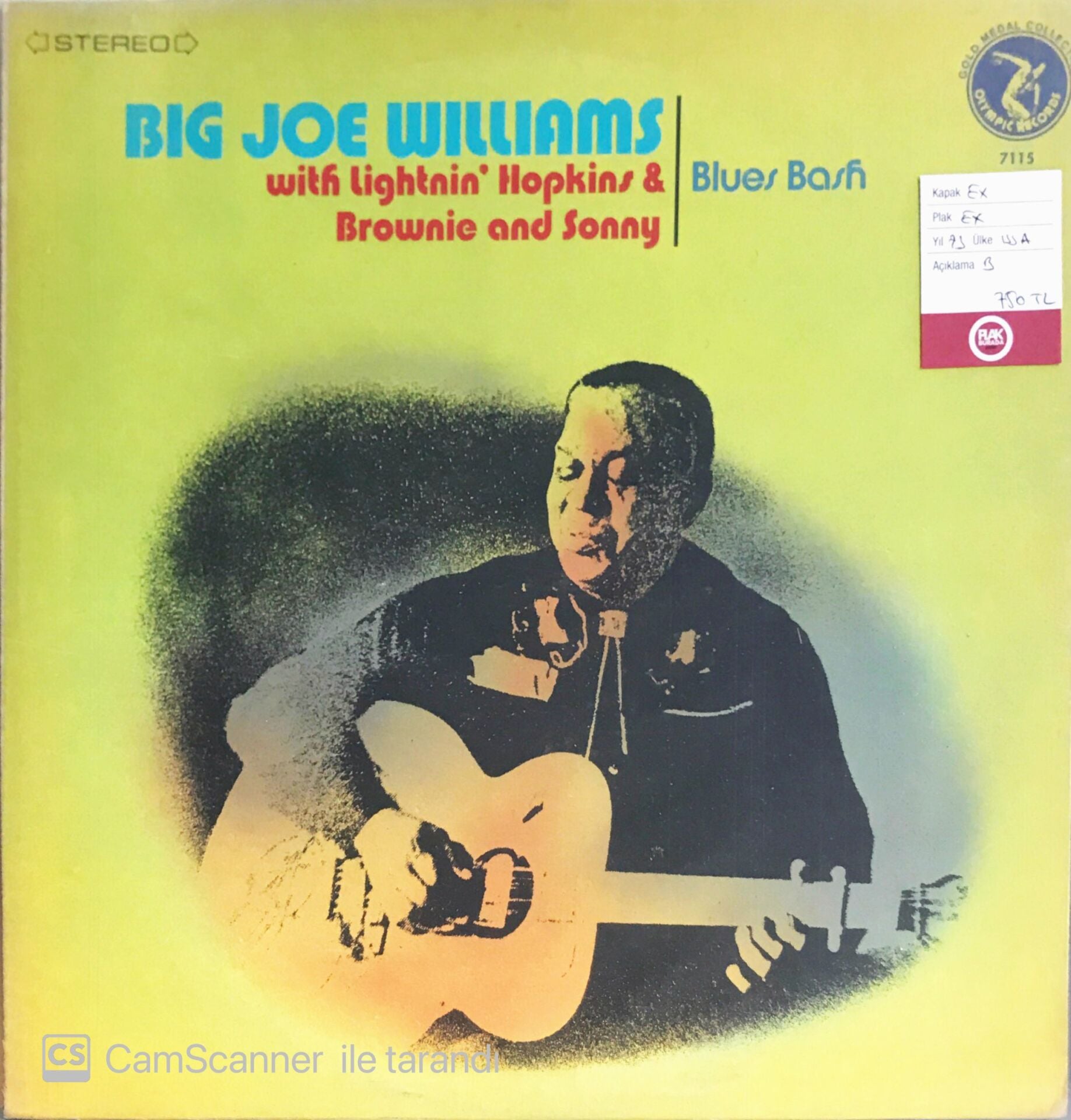 Big Joe Williams With Lightnin' Hopkins & Brownie And Sonny - Blues Bash - LP