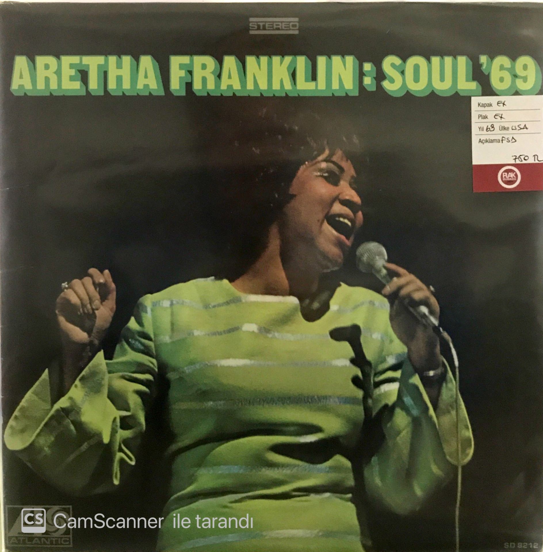 Aretha Franklin Soul' 69 LP