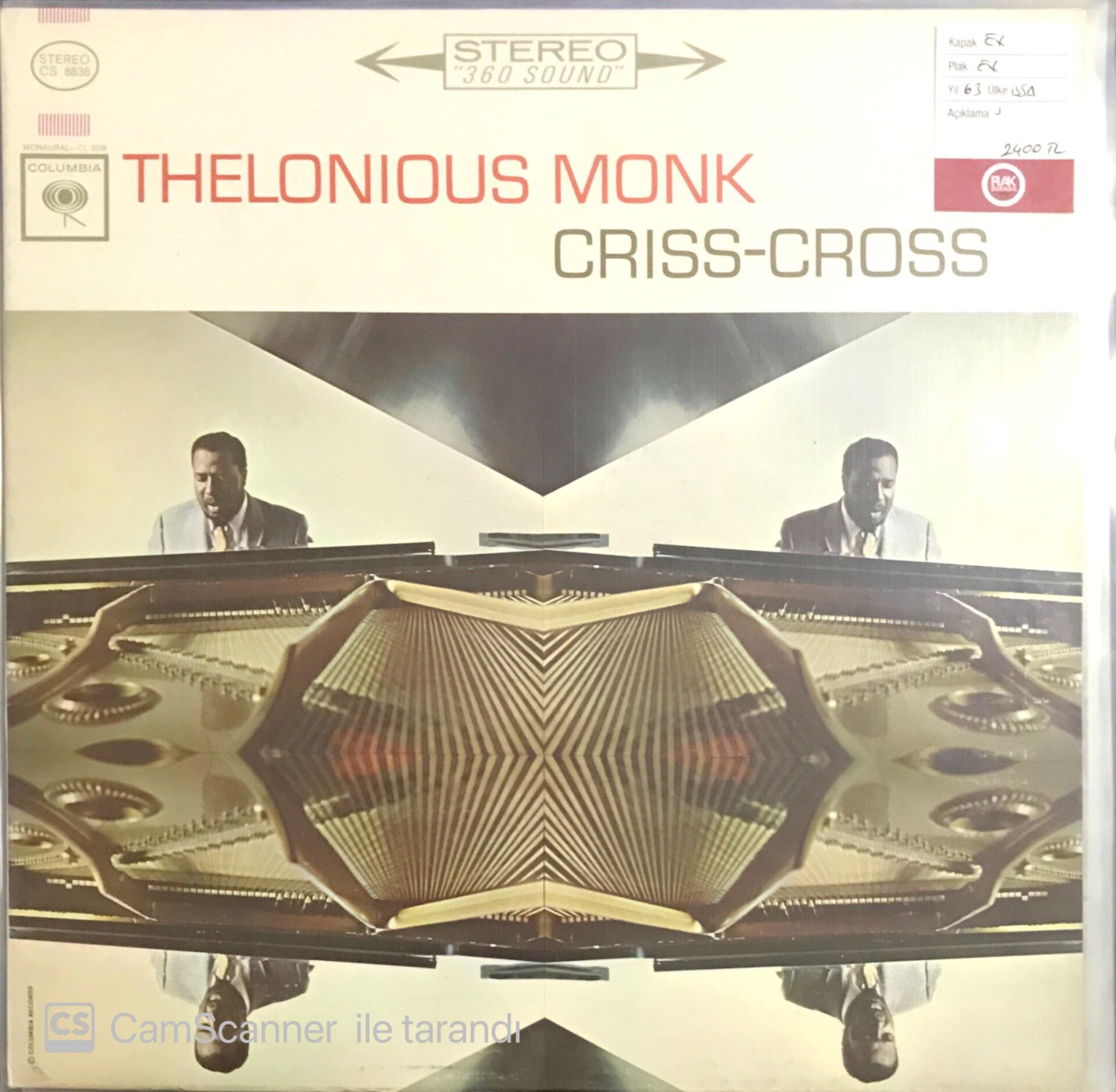 Thelonious Monk - Criss Cross LP