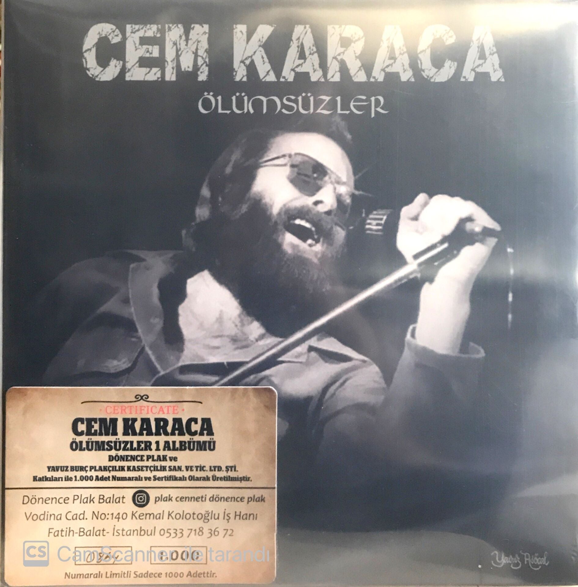 Cem Karaca / Ölümsüzler LP - 869 Numaralı