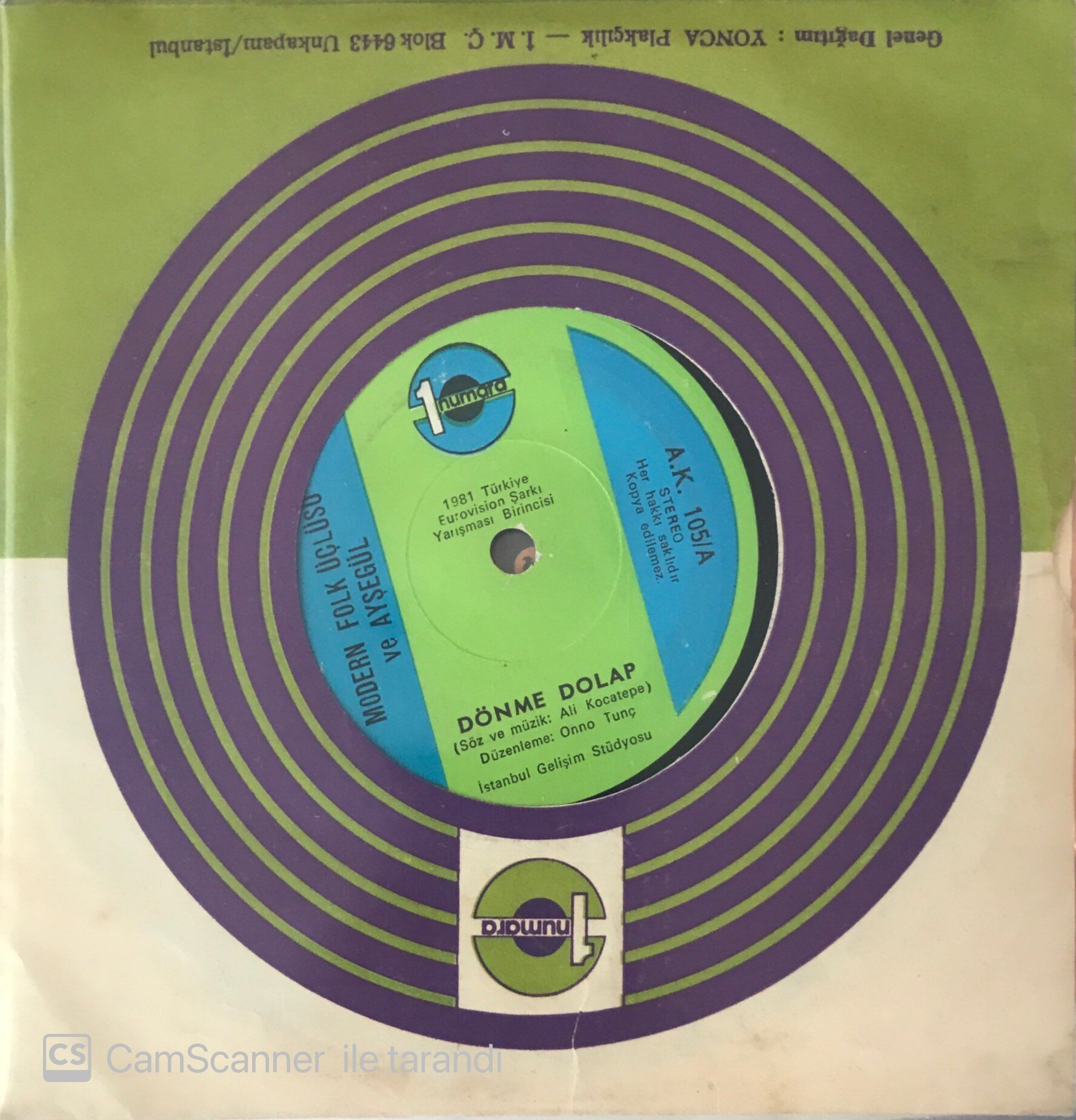 Modern Folk Üçlüsü Ve Ayşegül - Dönme Dolap 45lik