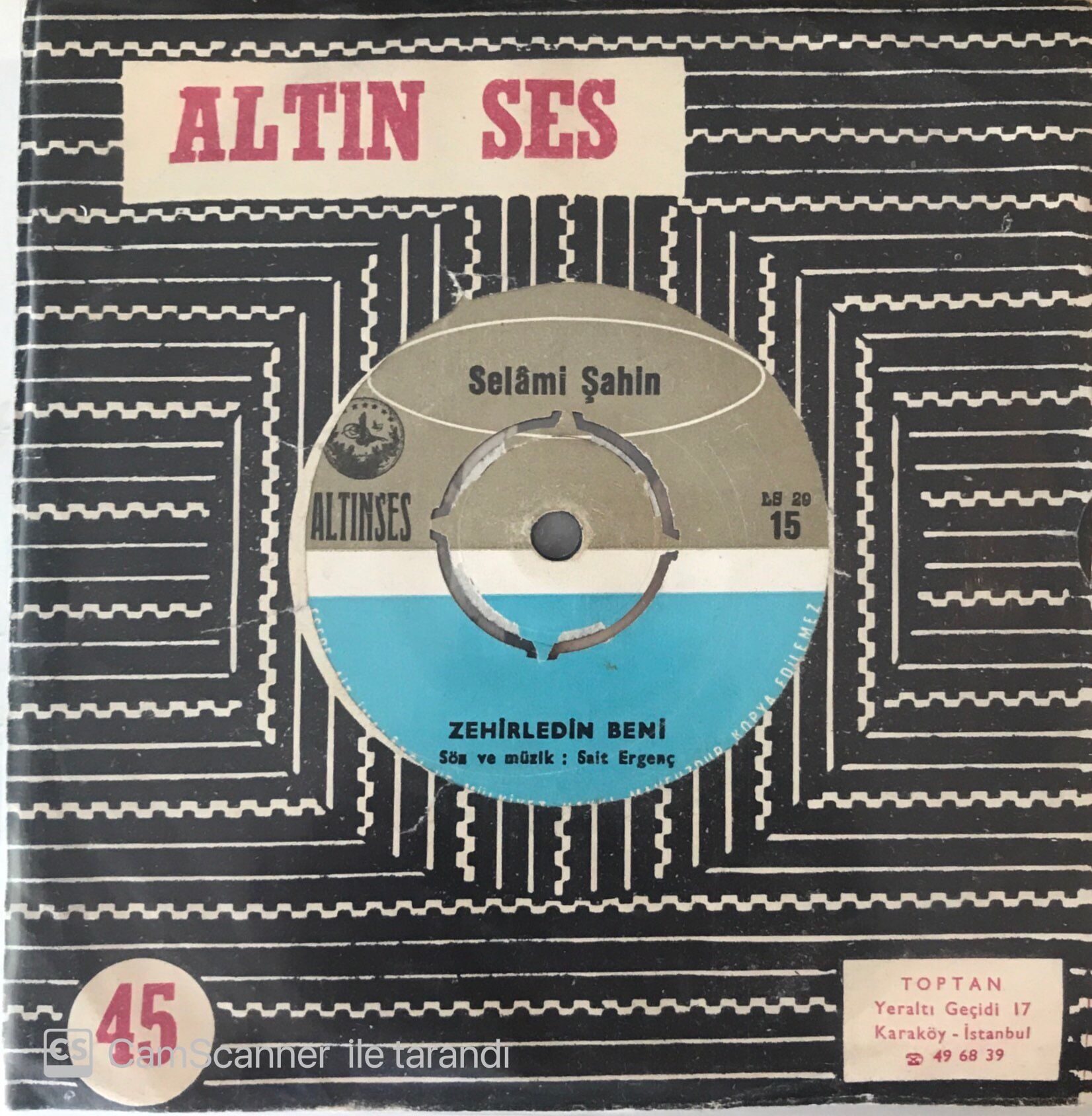 Selami Şahin - Zehirledin Beni 45lik