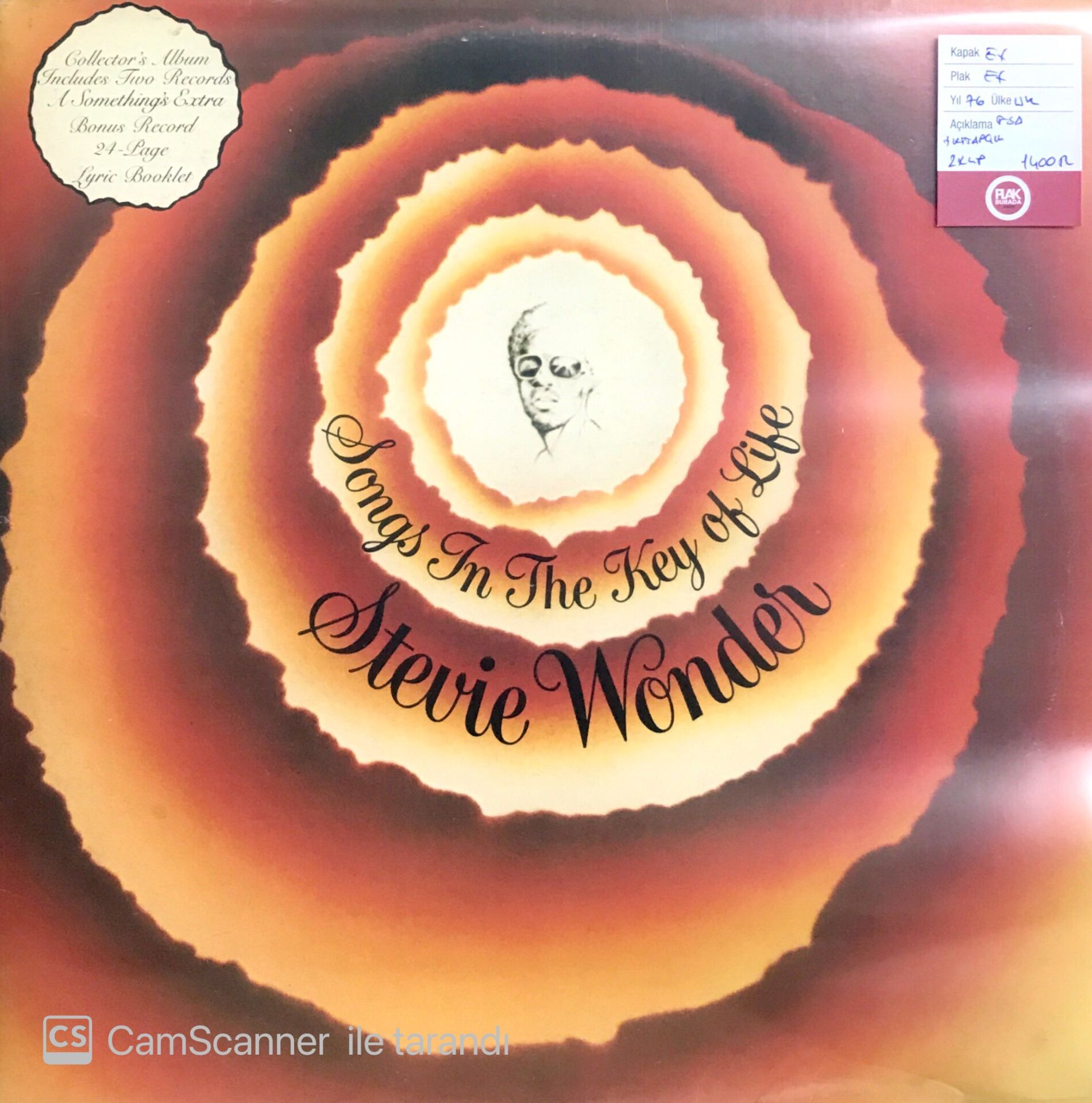 Stevie Wonder / Songs In The Key Of Life Double LP