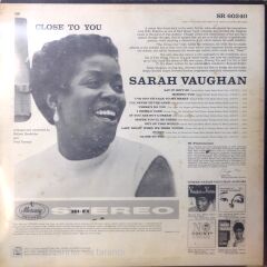 Sarah Vaughan / Close To You LP