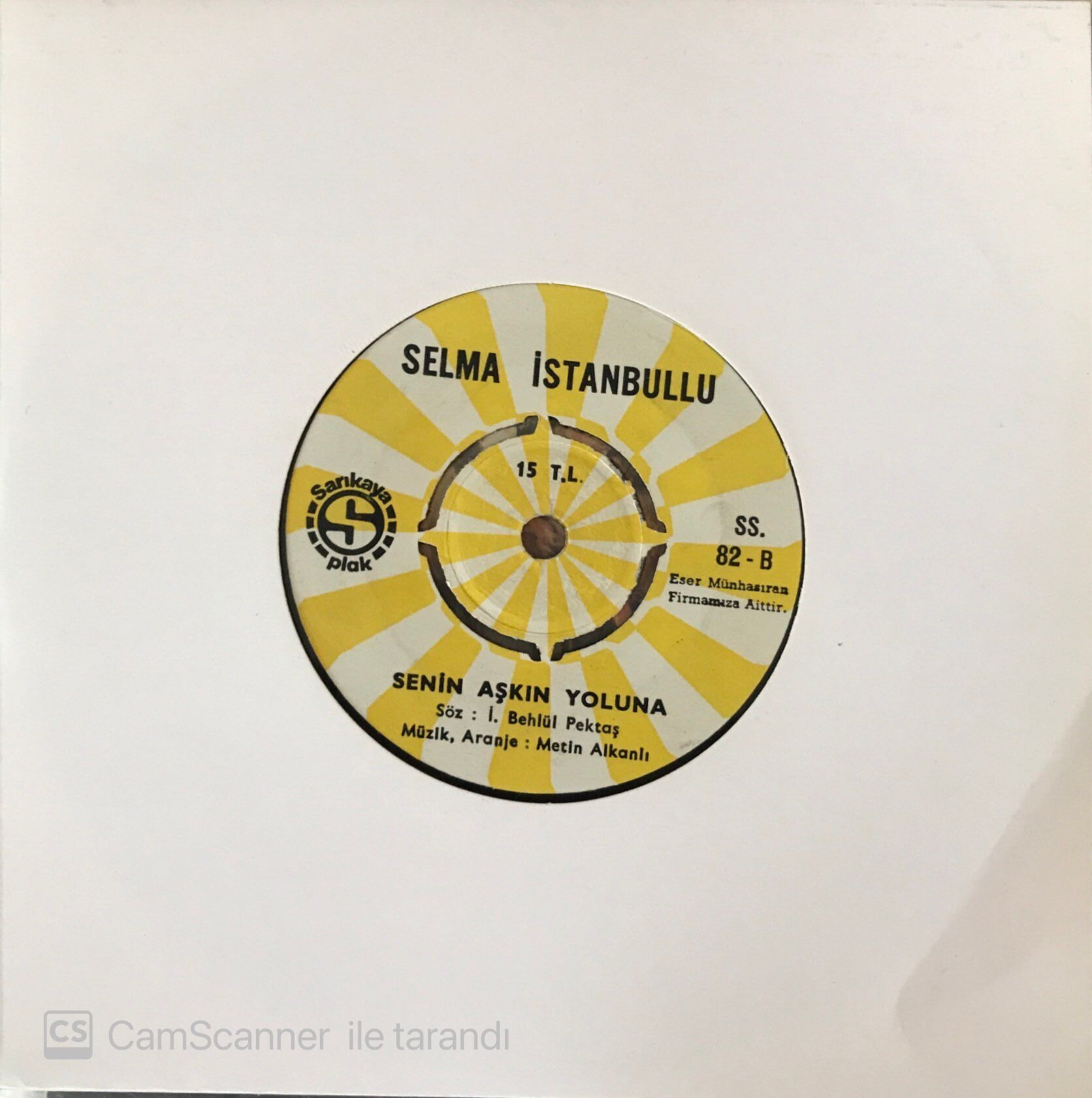 Selma İstanbullu - Sen Aşıksın Arkadaş 45lik