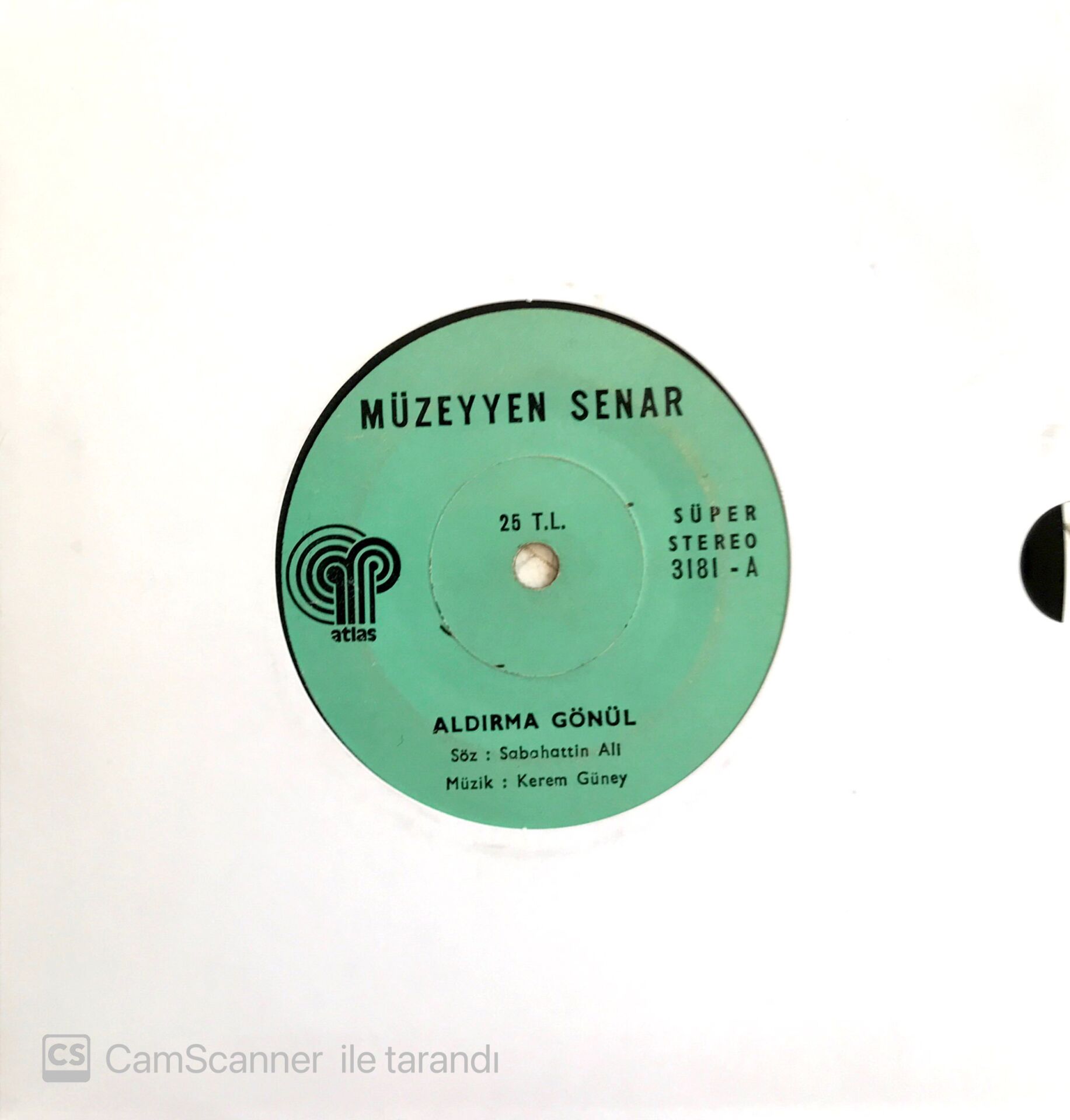 Müzeyyen Senar / Aldırma Gönül 45'lik