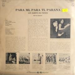 Luis Alberto Del Parana Para Mi Para Ti Parana LP