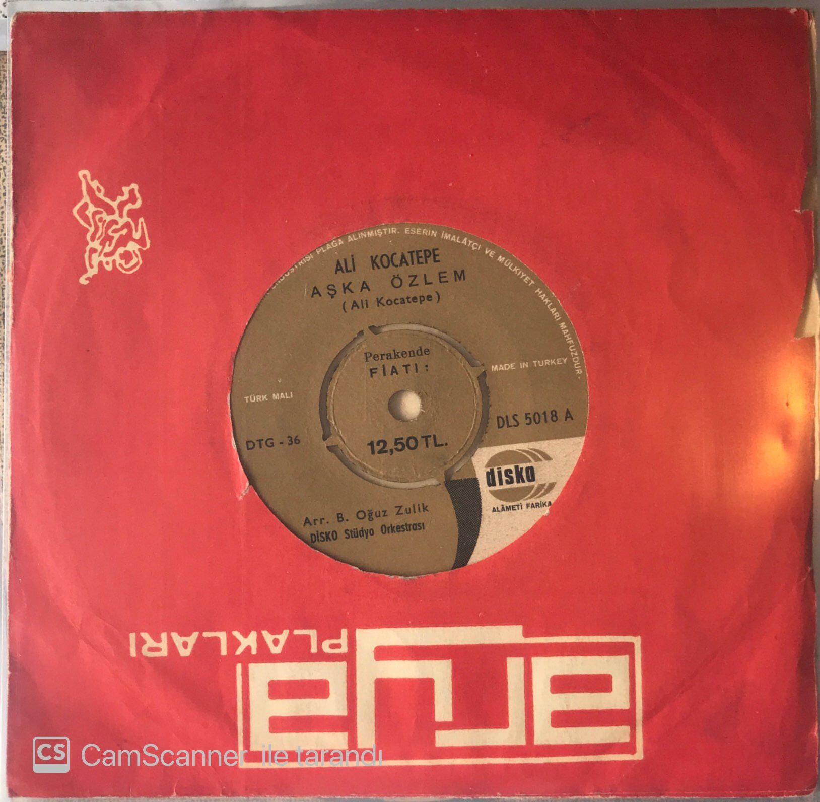 Ali Kocatepe - Aşka Özlem 45lik