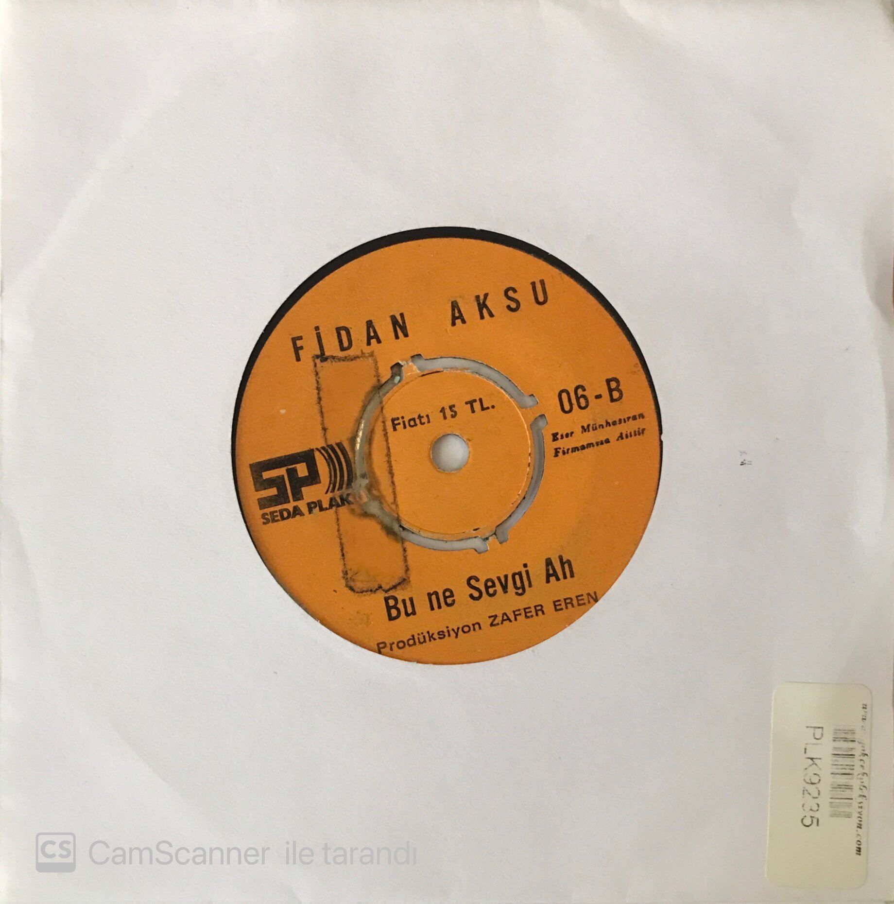 Fidan Aksu - Beni Canımdan Ayırdı 45lik