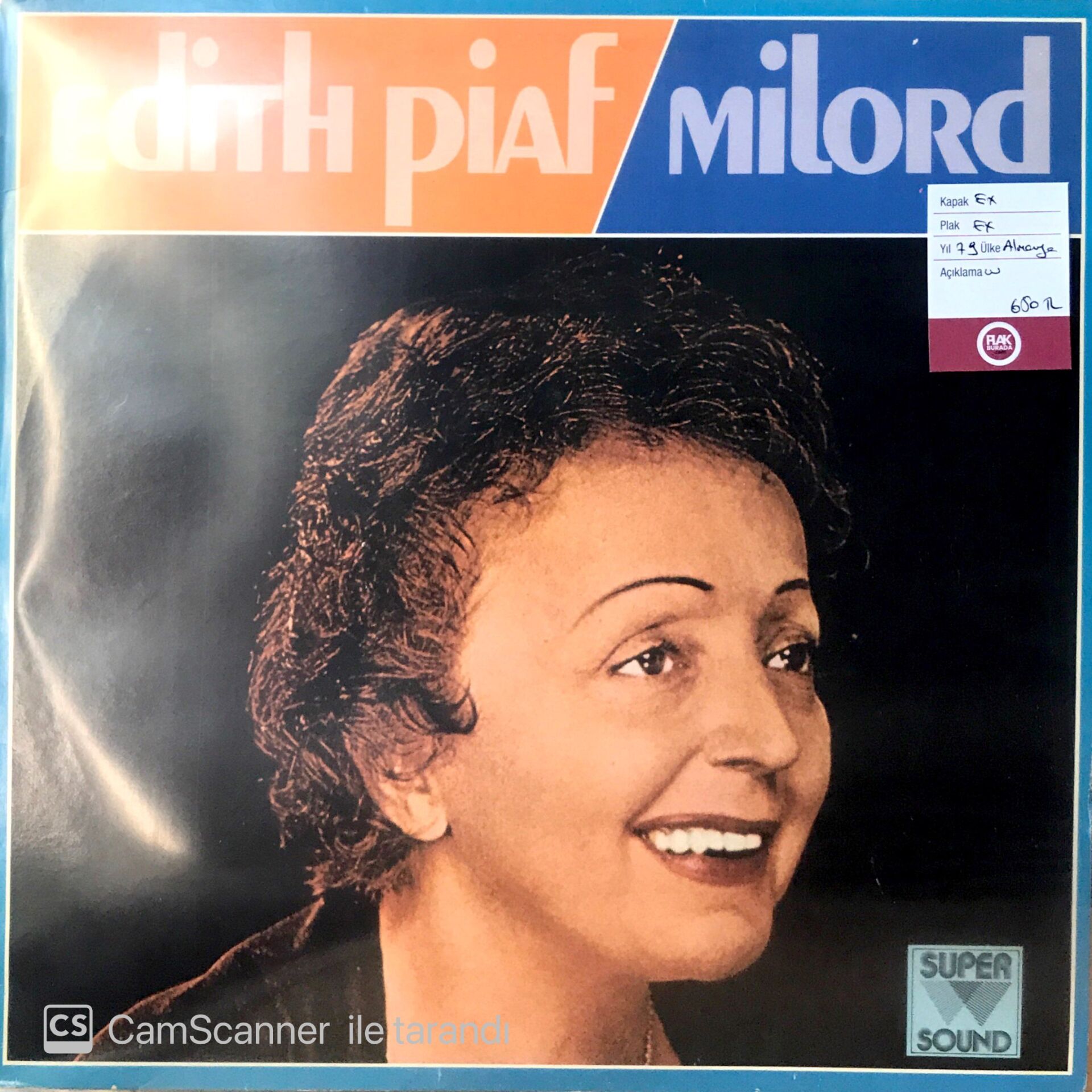 Edith Piaf / Milord LP