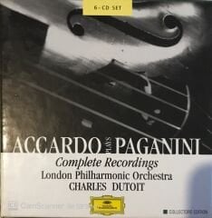 Accardo Plays Paganini Complete Recordings London Philharmonic Orchestra Charles Dutoıt 6 CD Set