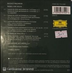 Accardo Plays Paganini Complete Recordings London Philharmonic Orchestra Charles Dutoıt 6 CD Set