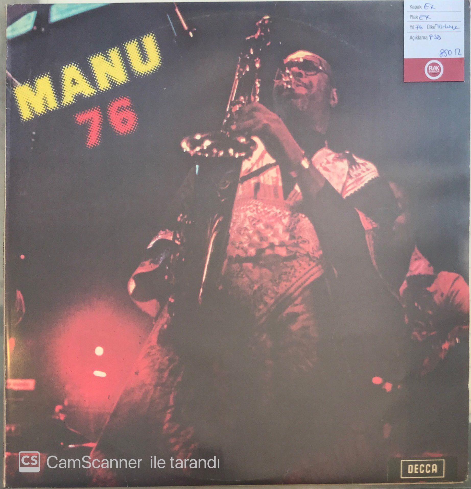 Manu Dibango ''Manu 76'' LP
