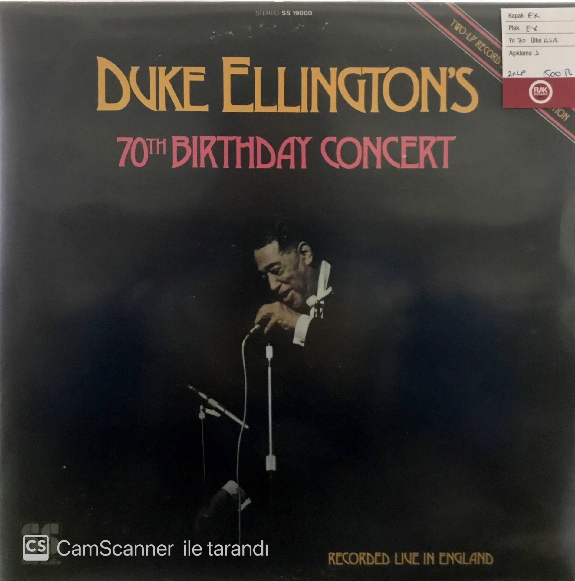 Duke Ellington's 70th Birthday Concert LP