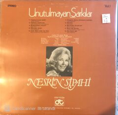 Nesrin Sipahi Unutulmayan Şarkılar LP