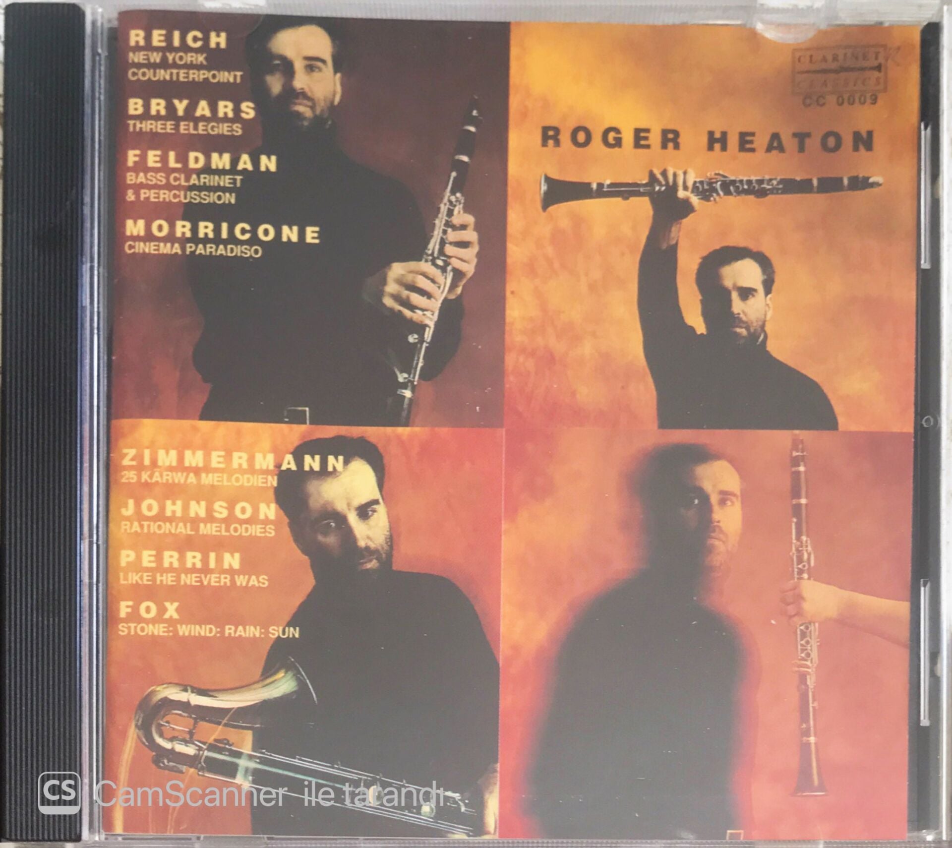 Reich New York Counterpoint Bryars Three Elegies Roger Heaton Clarinets - CD