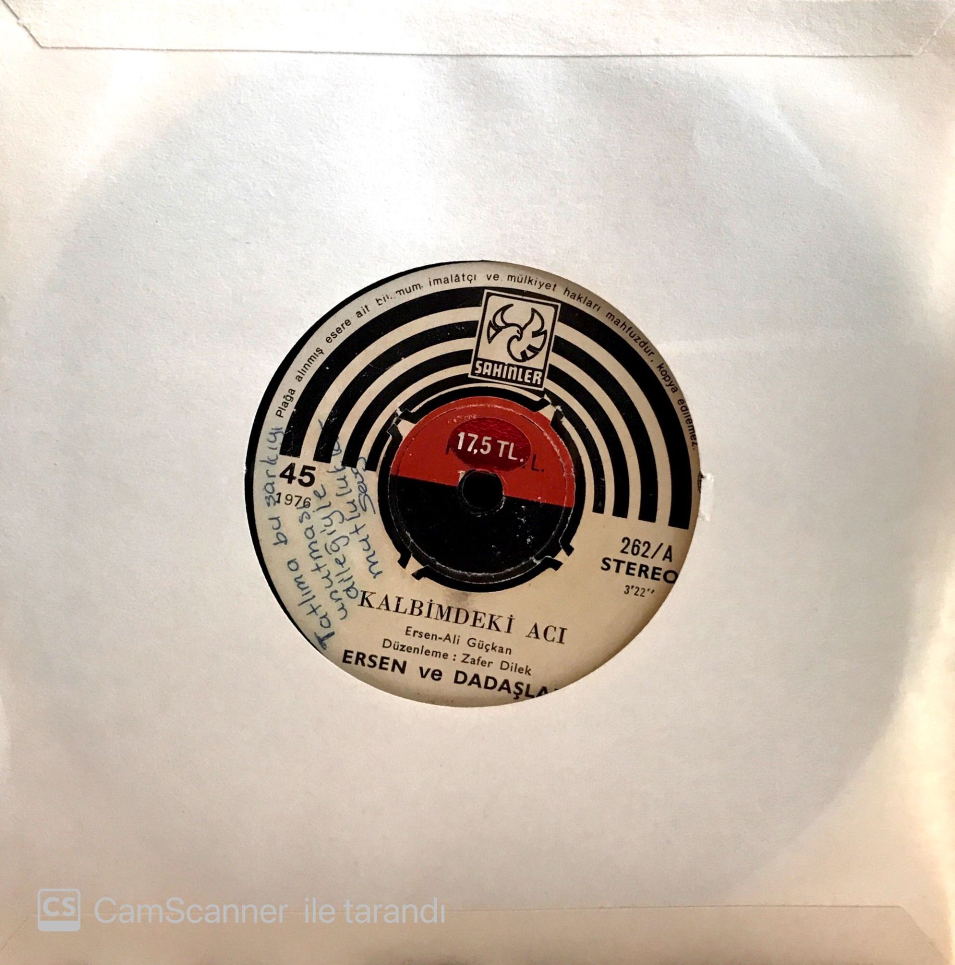 Ersen ve Dadaşlar - Kalbimdeki Acı 45lik