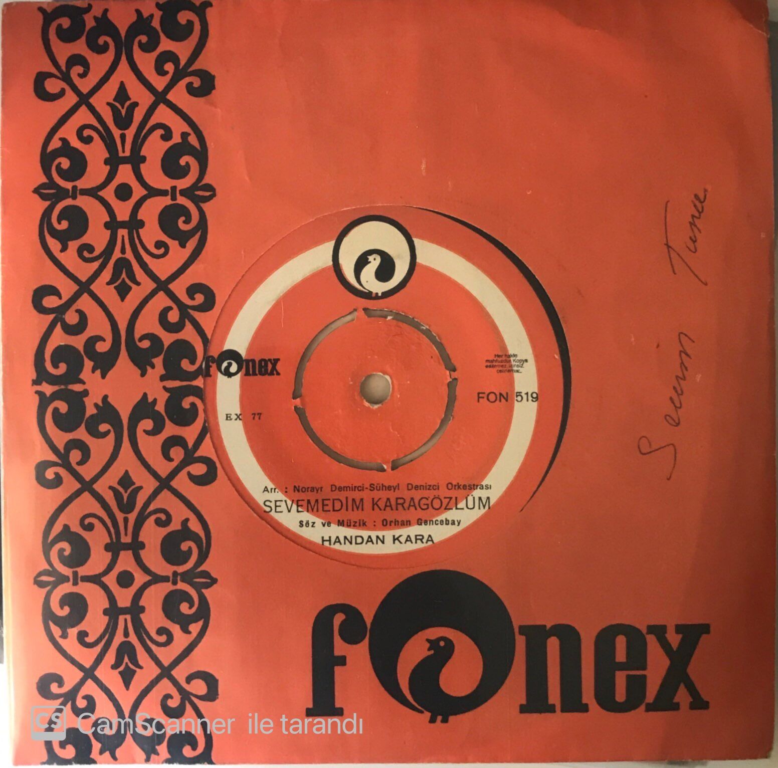 Handan Kara Sevemedim Karagözlüm 45lik