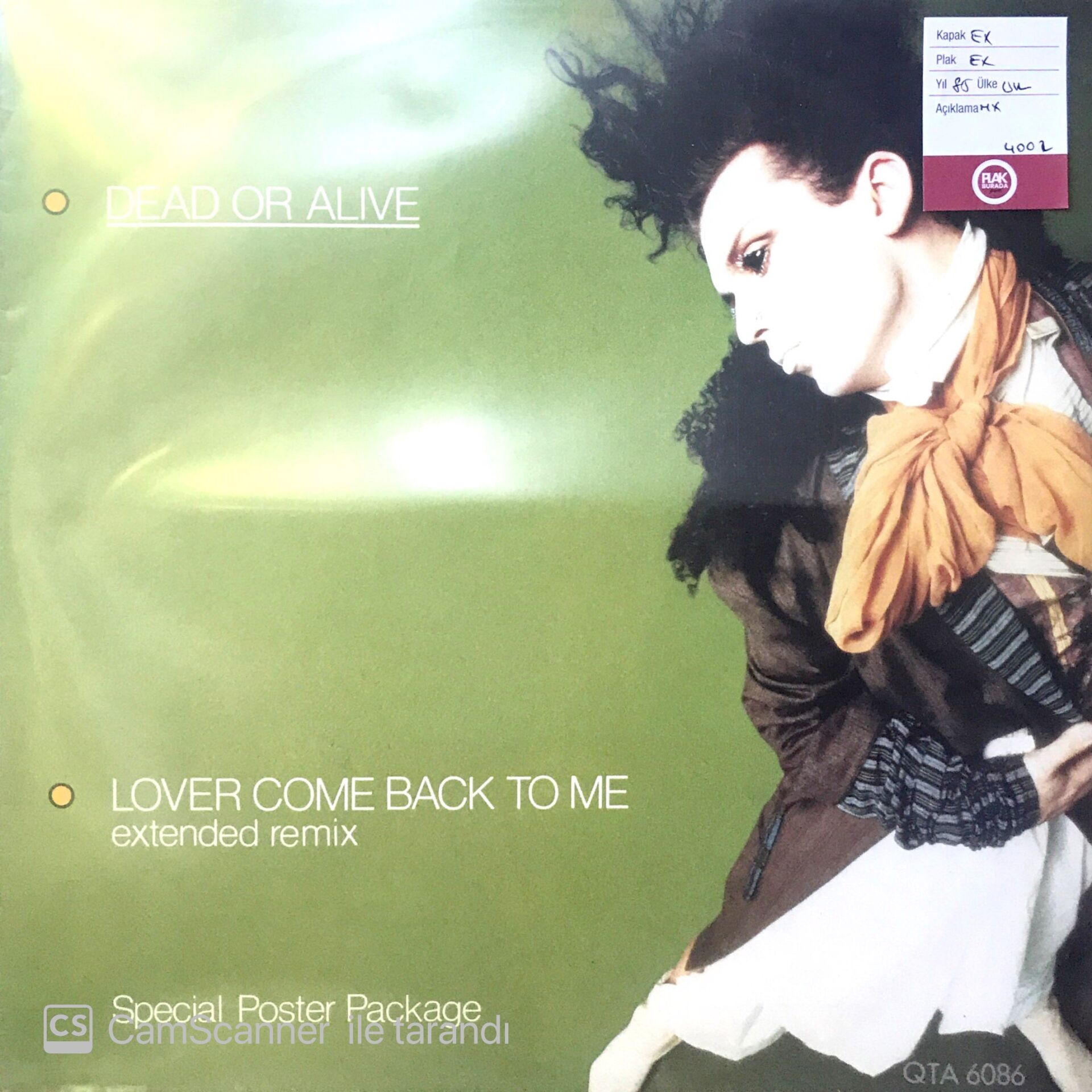 Dead or Alive / Lover Come Back To Me Maxi Single LP