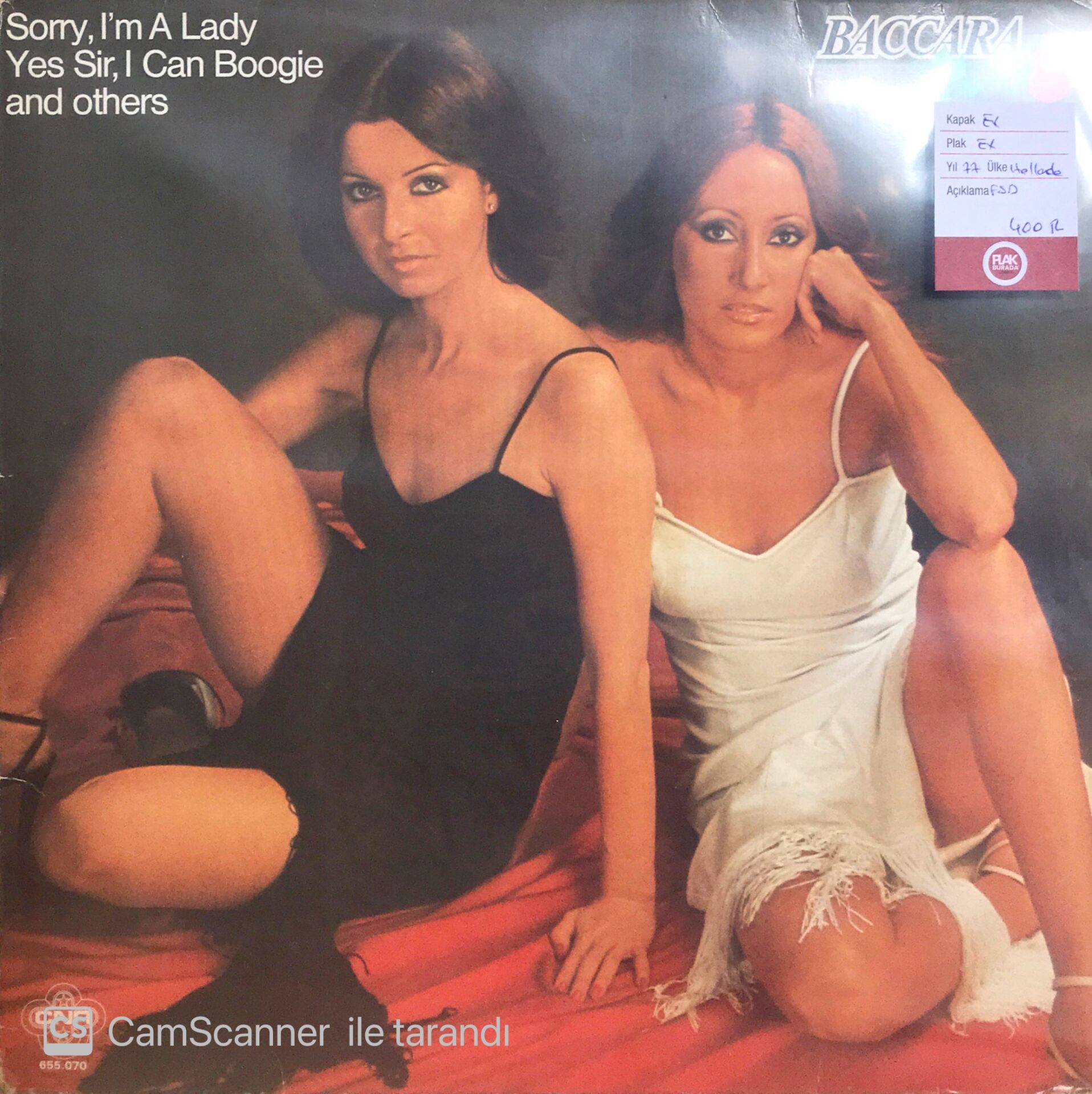 Baccara Yes Sir I Can Boogie LP