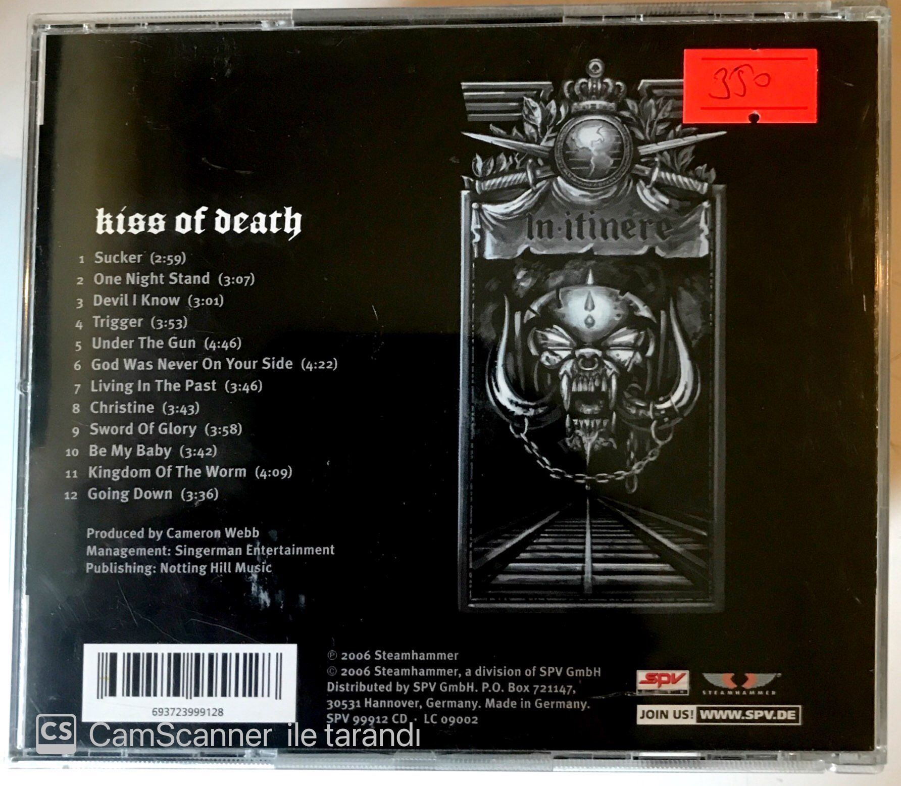 Motörhead - Kiss Of Death CD