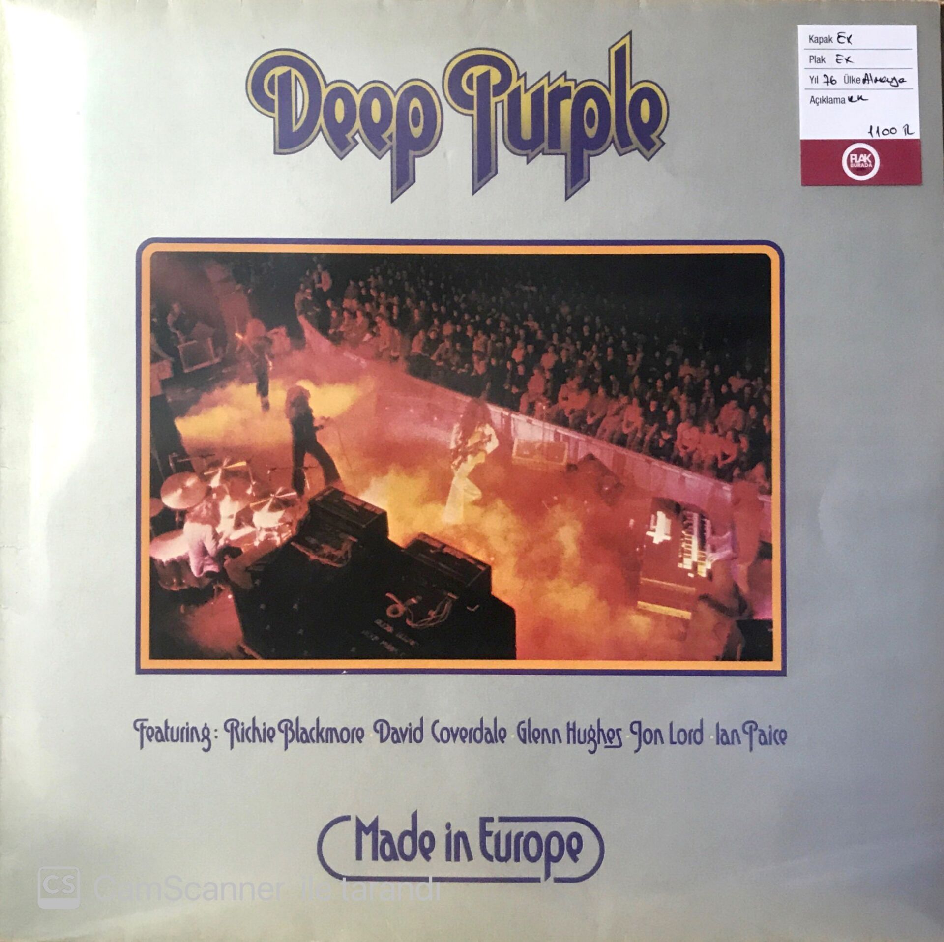 Deep Purple / Made In Europe LP