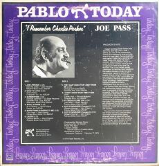 Joe Pass - ''I Remember Charlie Parker'' - LP