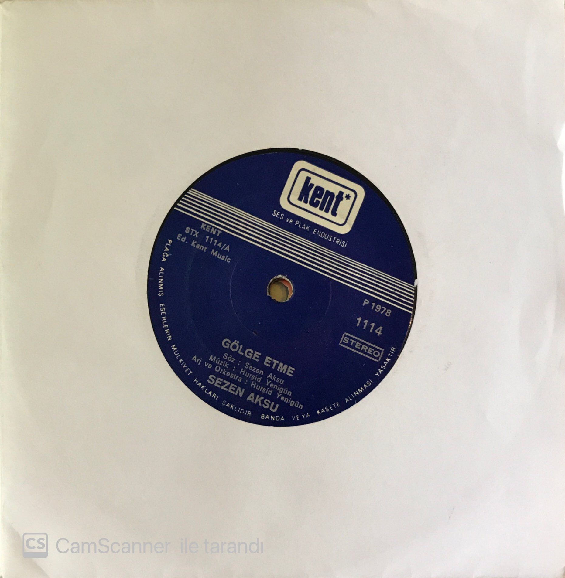 Sezen Aksu Gölge Etme 45lik