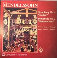 Mendelssohn - Symphony No.4 Italian / Symphony No.5 Reformation LP