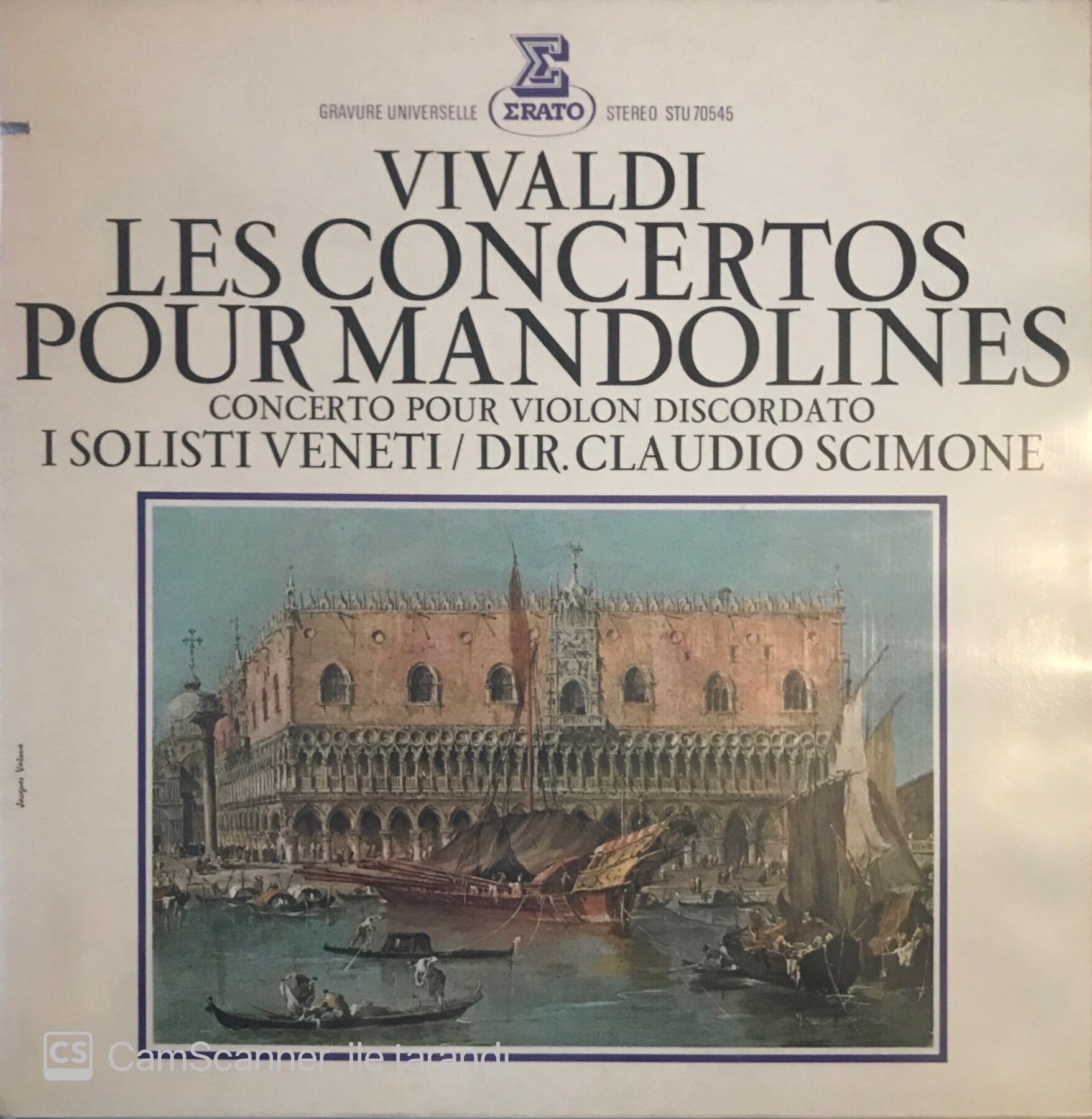 Vivaldi Les Concertos Pour Mandolines LP