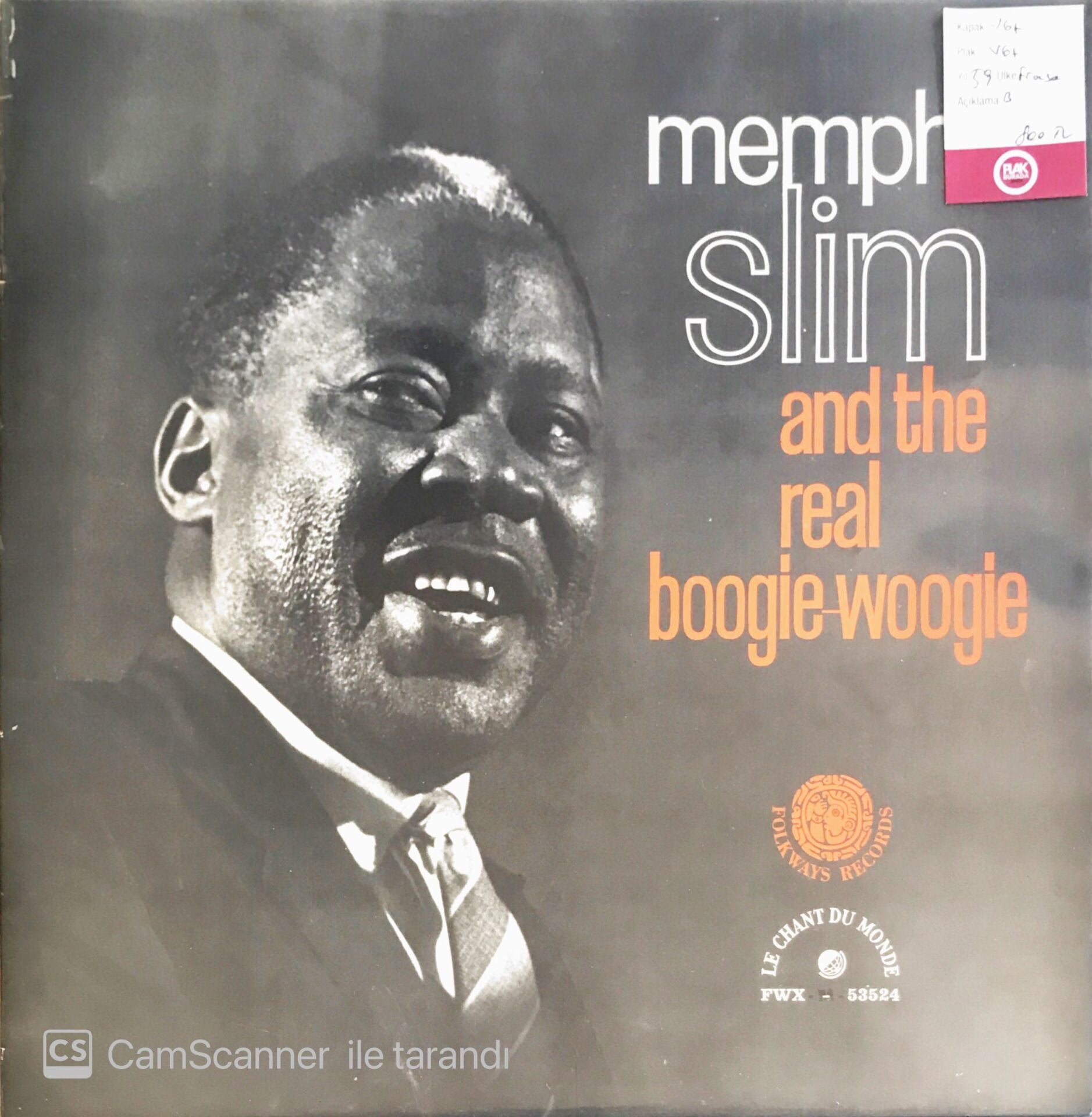 Memphis Slim And The Real Boogie Woogie - LP