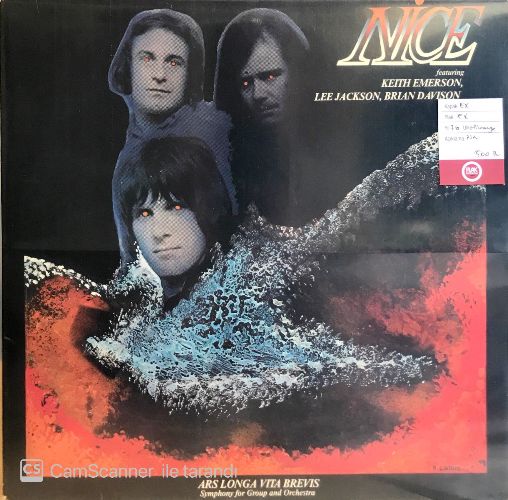 The Nice / Ars Longa Vita Brevis - Symphony for Group and Orchestra LP