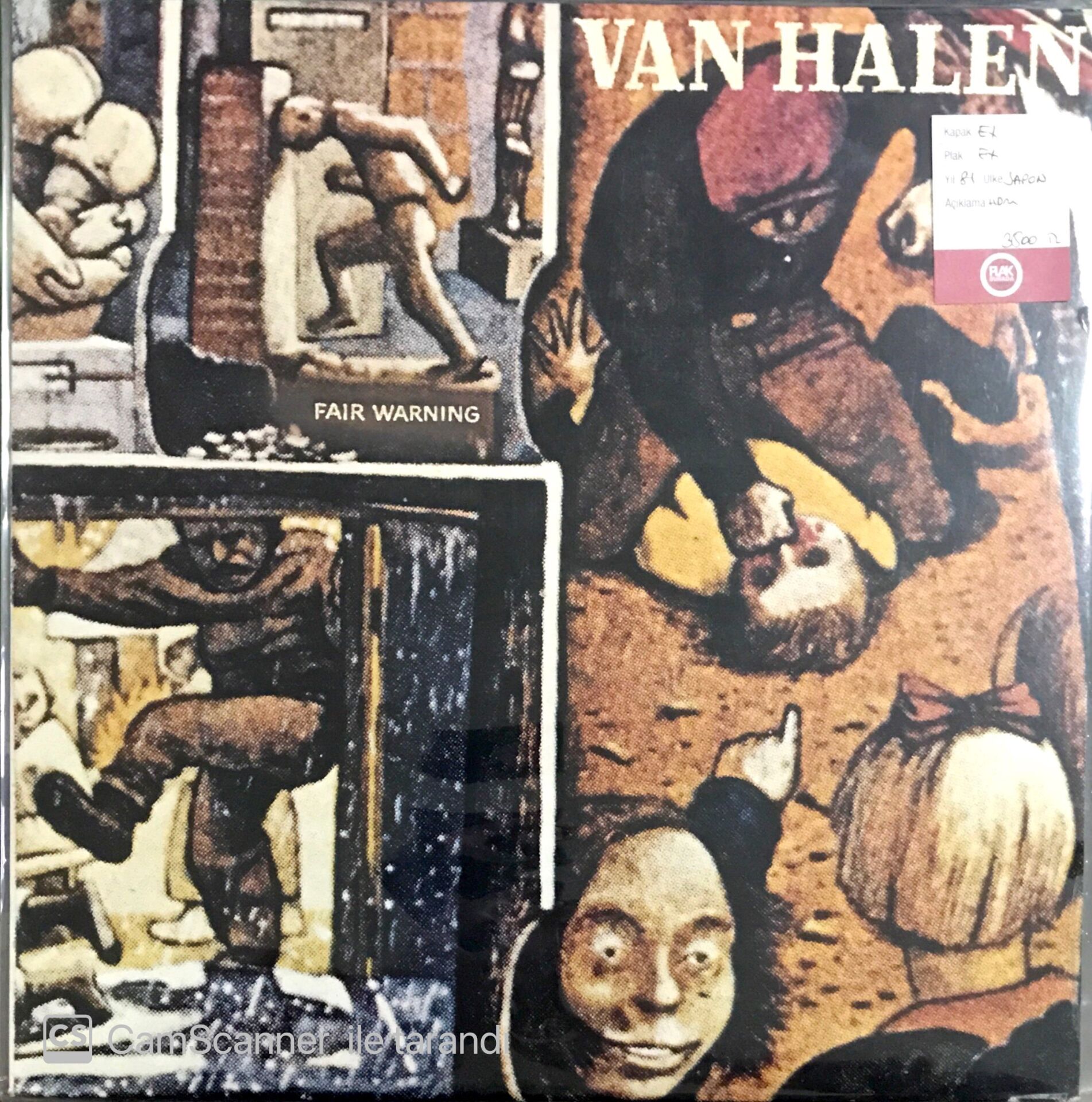 Van Halen - Fair Warning (Japon Baskı) LP