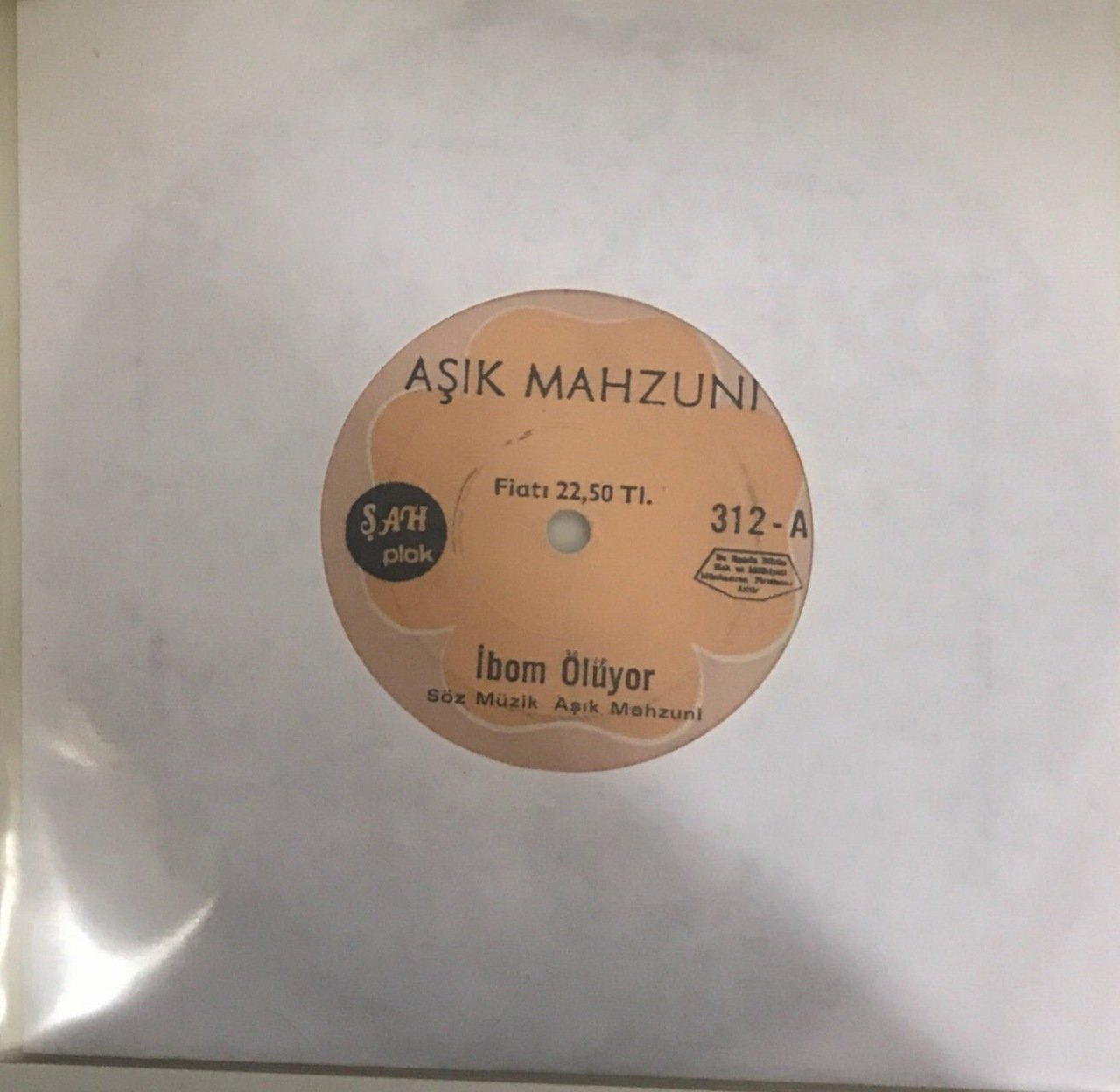 Aşık Mahzuni İbom Ölüyor 45lik