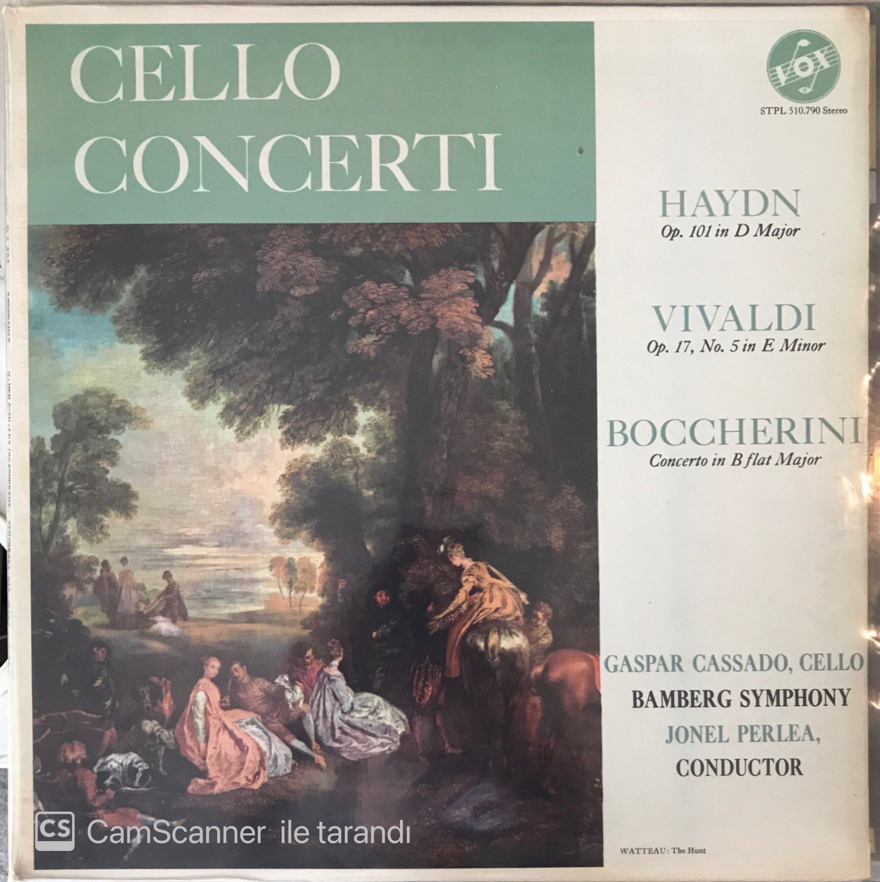 Cello Concerti - Haydn, Vivaldi, Boccherini LP