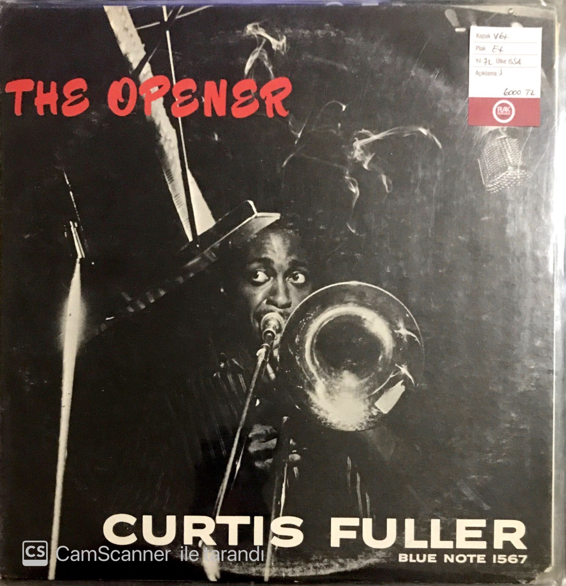 Curtis Fuller - The Opener (Japon Baskı) LP