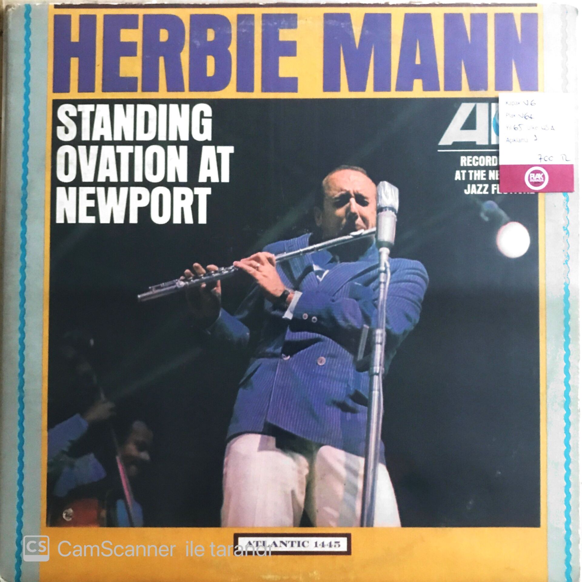 Herbie Mann - Standing Ovation at Newport - LP