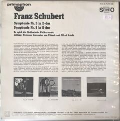 Franz Schubert - Dritte Symphonie IN D-dur , Fünfte Symphonie IN B-dur LP