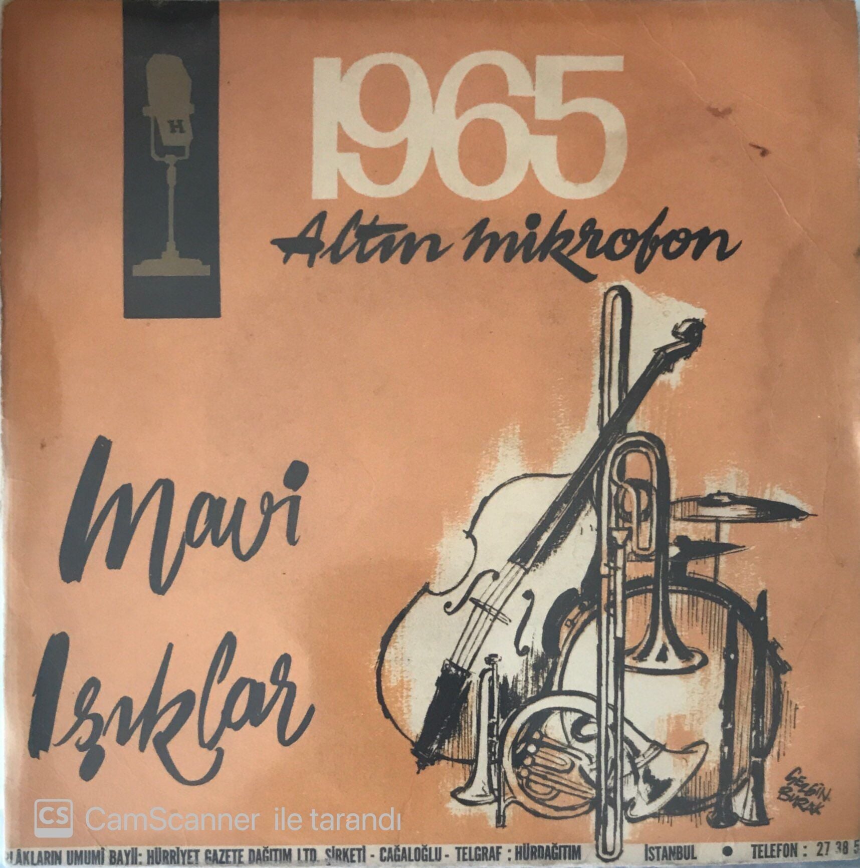 Altın Mikrofon 1965 Mavi Işıklar Helvacı 45lik