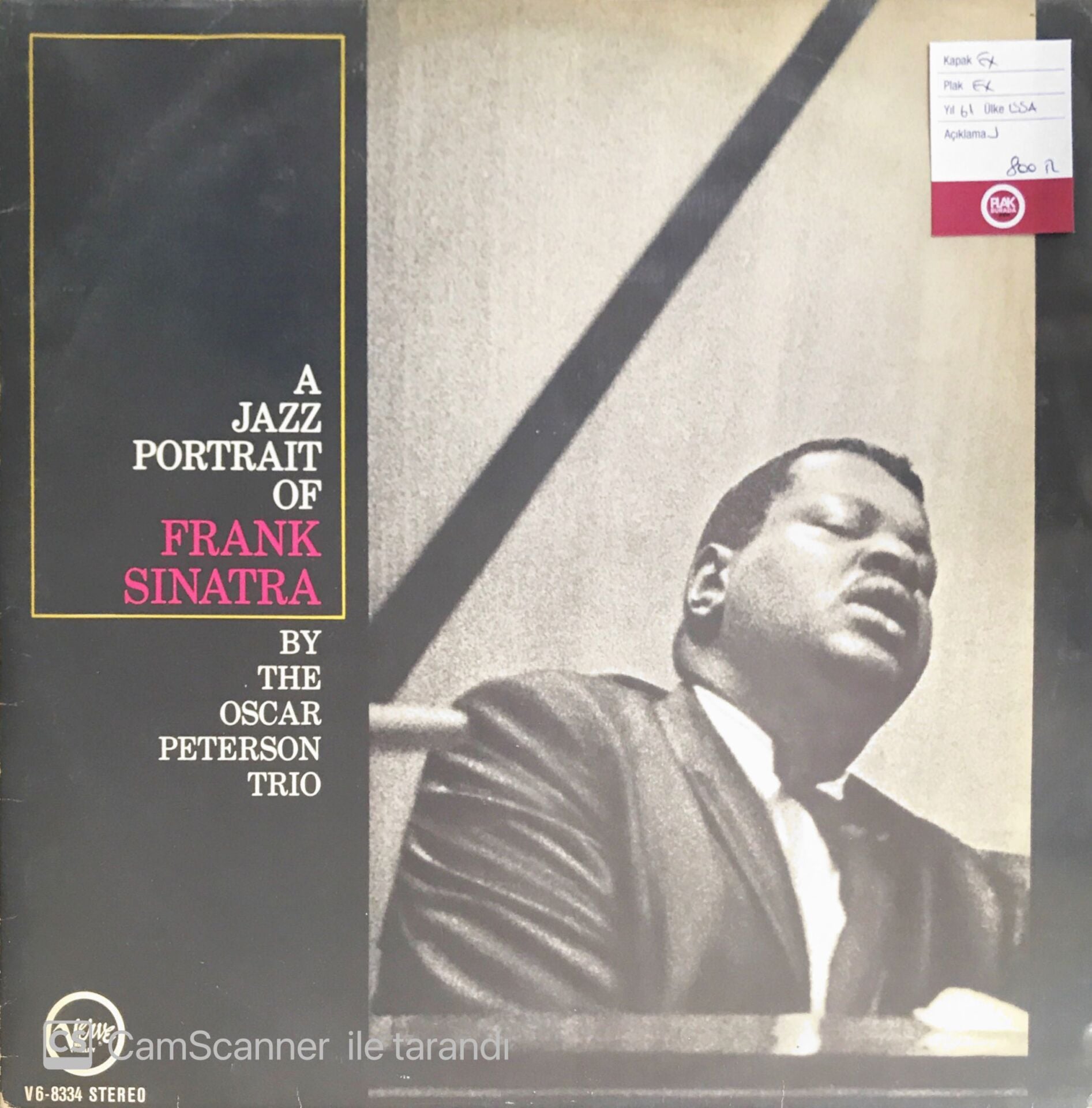 A Jazz Portrait Of Frank Sinatra By The Oscar Peterson Trio - LP