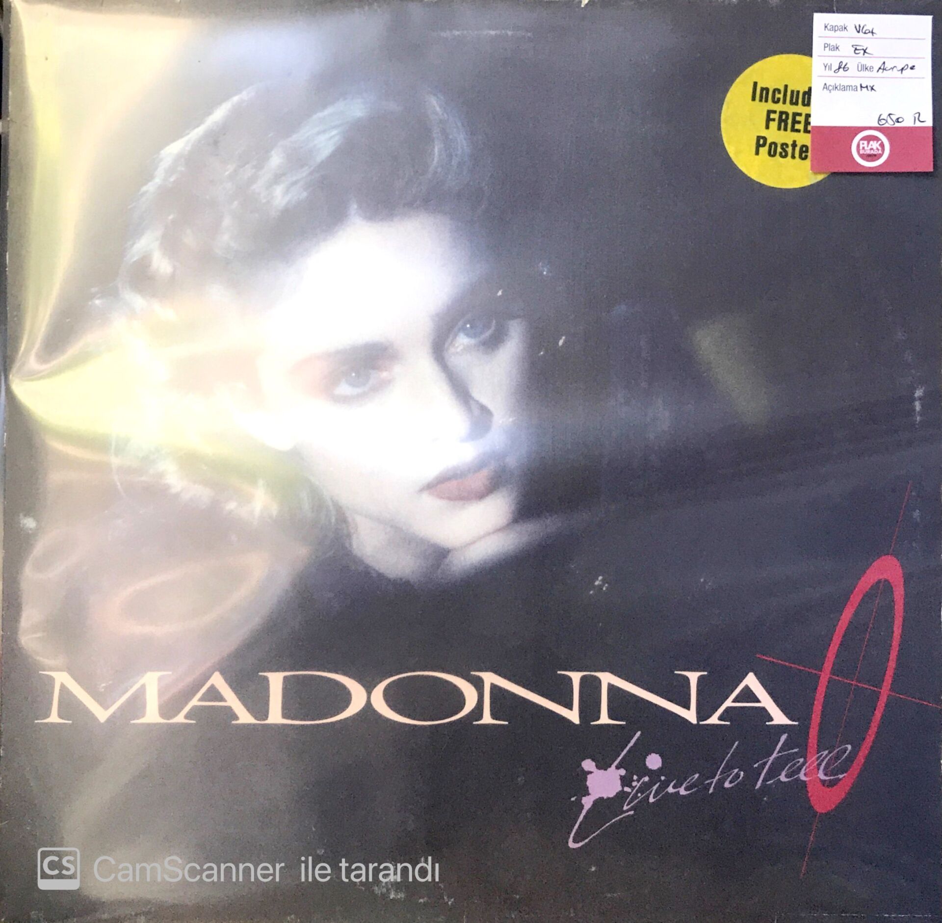 Madonna / Live To Tell Maxi Single LP