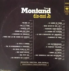 Yves Montand Dis-Moi-Jo Çift LP