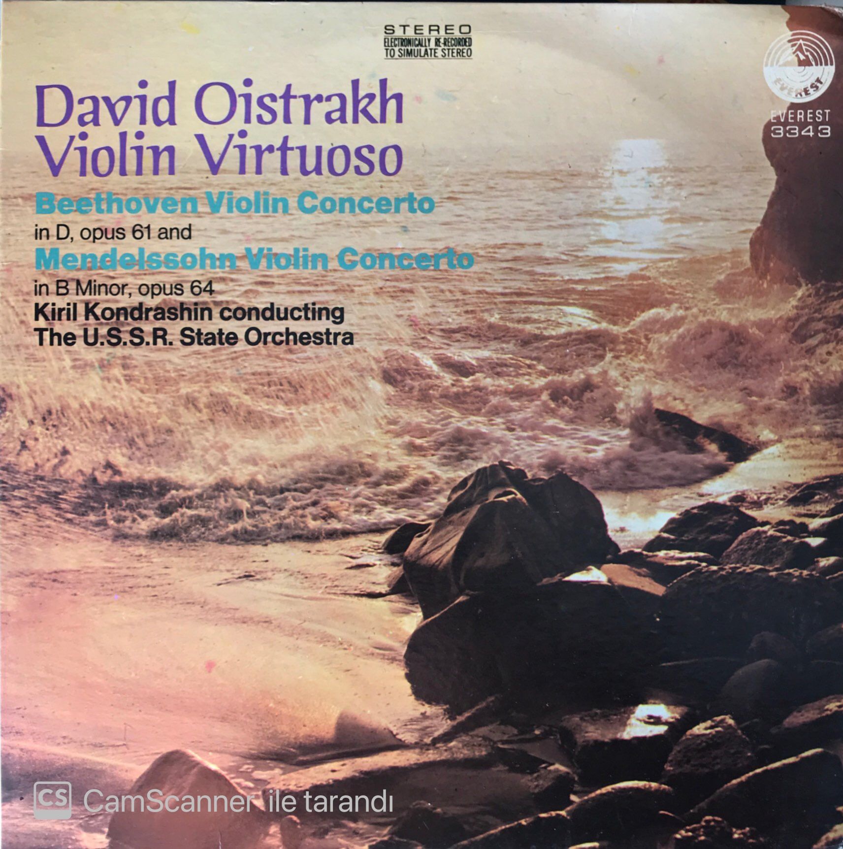 David Oistrakh - Violin Virtuoso Beethoven Violin Concerto LP