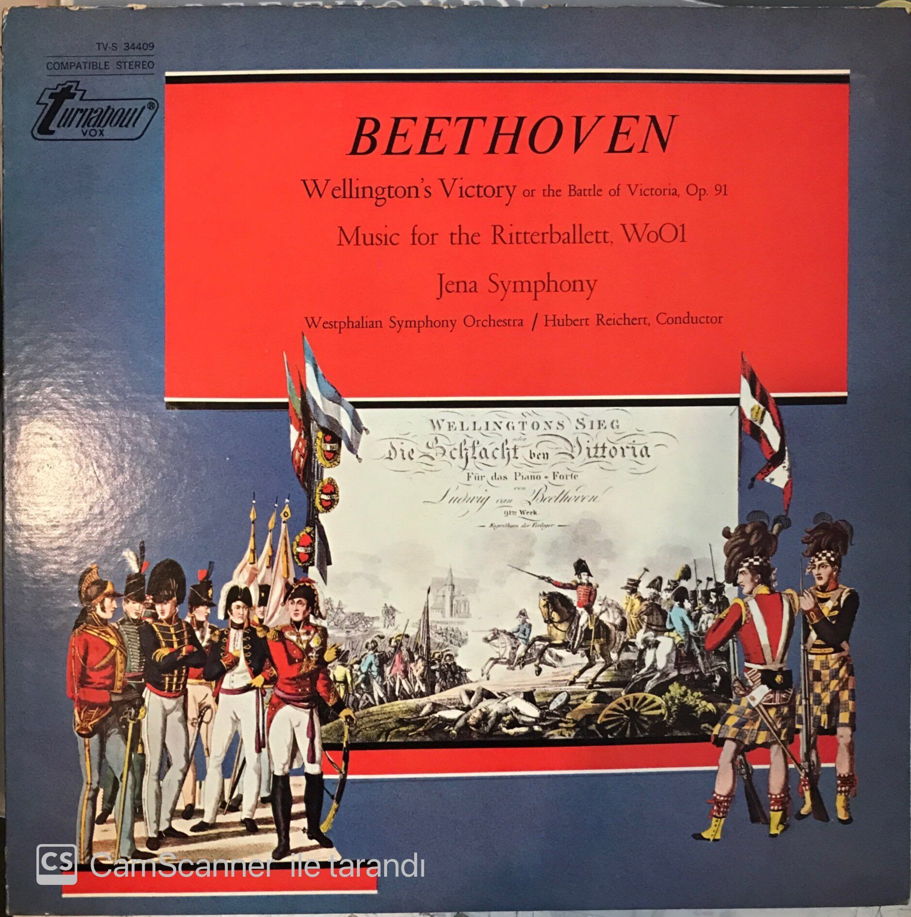 Beethoven Wellington's Victory Or The Battle Of Victoria Op.91 LP