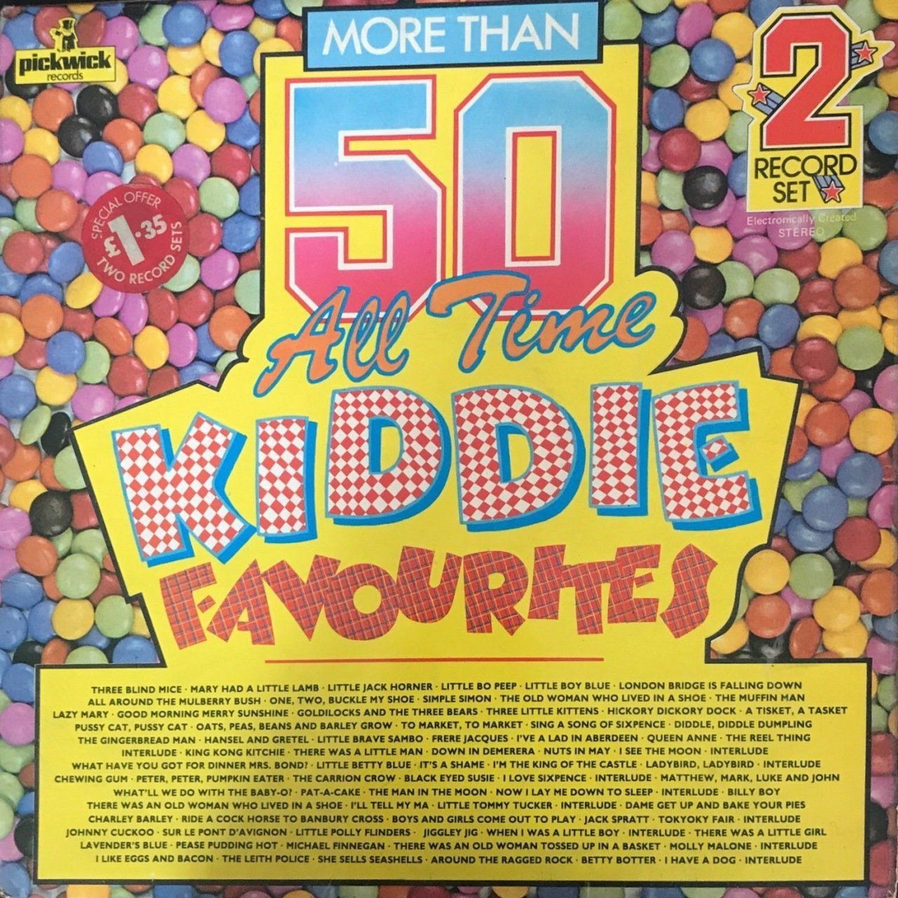 More Than 50 All Time Kiddie Favourites Çift LP