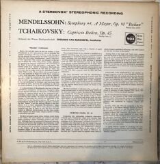 Mendelssohn - Symphony No.4 In A Major Op.90 Italıan - Tchaikovsky Capriccıo Italıen Op.45 LP