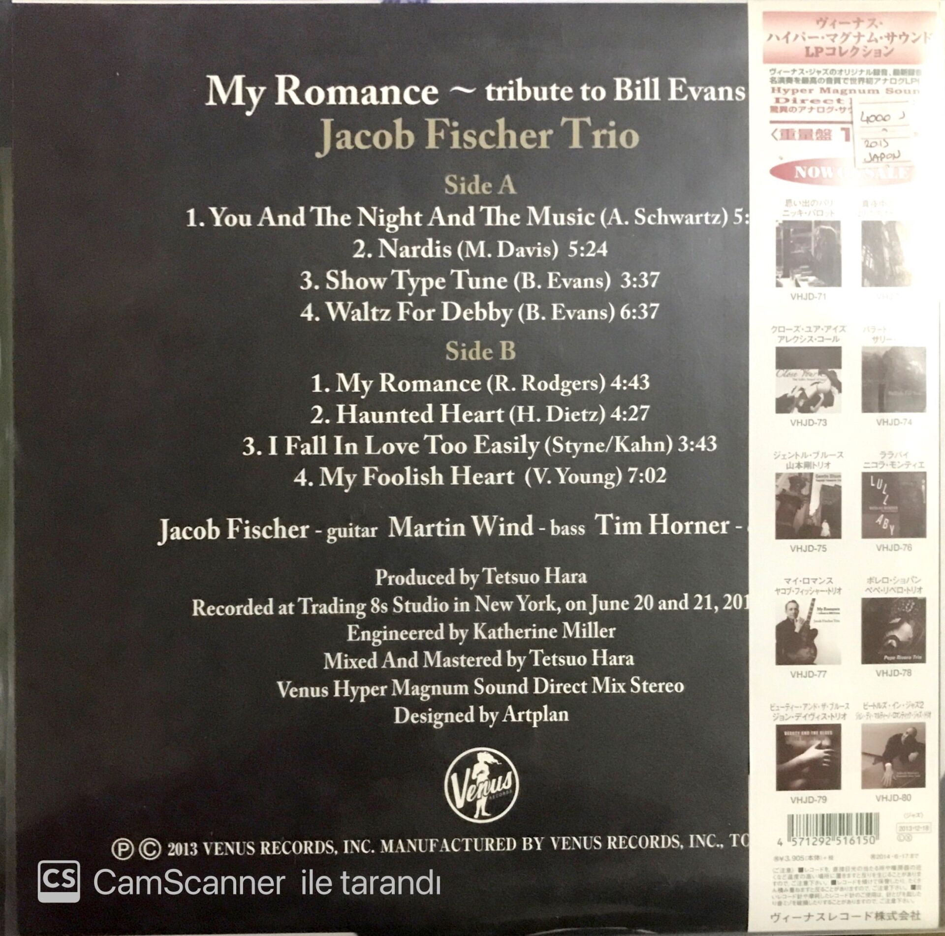 Jacob Fischer Trio - My Romance LP Plak Satın Al
