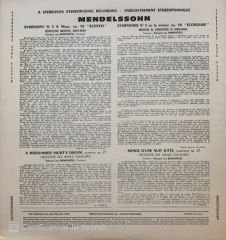 Mendelssohn Symphony No.3 A Mınor Scotch LP
