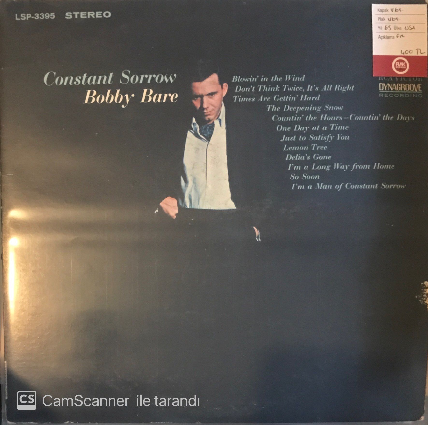 Constant Sorrow - Bobby Bare LP