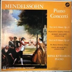 Mendelssohn Piano Concerti No. 1 In G Minor Op.25 LP
